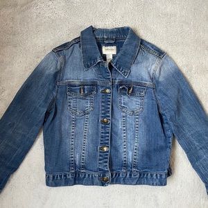 Forever 21 Large Cropped Jean Jacket